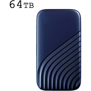 64TB Mavi Sıcak Satış Yeni Yüksek Hızlı Taşınabilir SSD 64TB 2tb Harici Sabit Disk Yığın Depolama Dizüstü Bilgisayarlar Için USB 3.0 Arayüzü Bilgisayar Dizüstü Bilgisayar (Yurt Dışından)