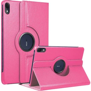 Huawei Matepad 11.5 Kılıf 360 Rotating Stand Deri Pembe