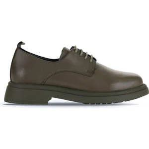 Bueno Shoes Haki Deri Kadın Klasik Ayakkabı 01WZ4006