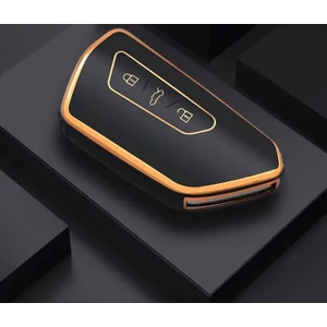 Şenyıldız Aksesuar Volkswagen Caddy 2021+ Model Lüx Kaliteli Anahtar Koruma Kılıfı (Kabı)