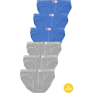 Erkek 6'lı Ekonomik Karışık Slip Külot - Özel Paketinde