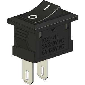 BK Teknoloji 2 Pin Mini Rocker On/off Işıksız Power Anahtar