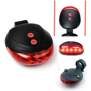 Ata Elektronik 7 Fonksiyonlu Bisiklet Lambası Lazeri Arka Far Stop Led Lamba Feneri Ledli Sinyal Işık Lazer Sinyali
