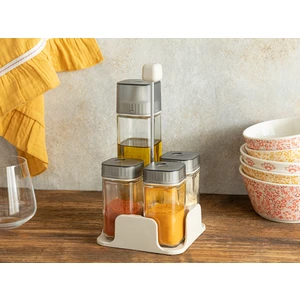 English Home Symbol Cam 4'lü Set Baharatlık 2X270 ml + 2X150 ml Krem
