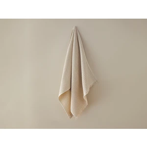 English Home Sofya Pamuklu Waffle Banyo Havlusu Bej