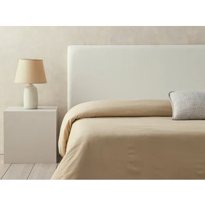 English Home Pure Pamuklu Çift Kişilik Nevresim 200X220 cm Kahve Köpüğü