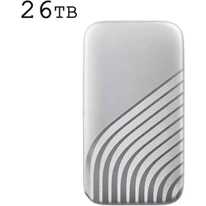 26TB Gri Sıcak Satış Yeni Yüksek Hızlı Taşınabilir SSD 64TB 2tb Harici Sabit Disk Yığın Depolama Dizüstü Bilgisayarlar Için USB 3.0 Arayüzü Bilgisayar Dizüstü Bilgisayar (Yurt Dışından)