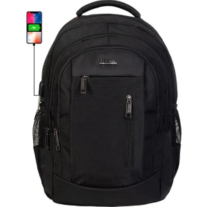 Case Club Laptop Sırt Çantası 15,6" - 16 " Inç USB Aparat Darbe Emici Koruma Su Geçirmez Kumaş