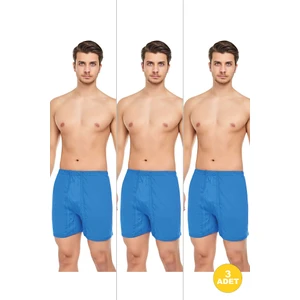 Erkek Penye Pamuklu Paçalı Uzun Külot 3'lü Paket