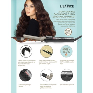 Arzum 19 mm Seramik Kaplama Saç Maşası 200°C – Hızlı Isınan, Fiyatı
