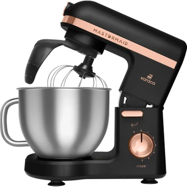 Karaca Mastermaid 6 Hız Kademeli Chef Pro Çift Kollu Stand Mikser Black Copper 1750 W Güçlü