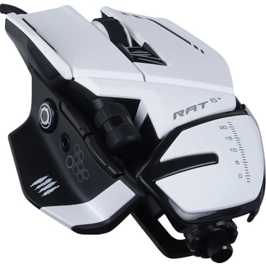 Mad Catz Rat 6+ Kablolu Gaming Mouse - Beyaz Fiyatı