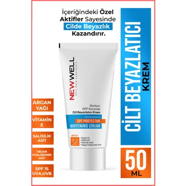 New Well Canlandırıcı Yüz Kremi - Tüm Cilt Tipleri İçin Organik Argan Yağı ve Hyalüronik Asit ile