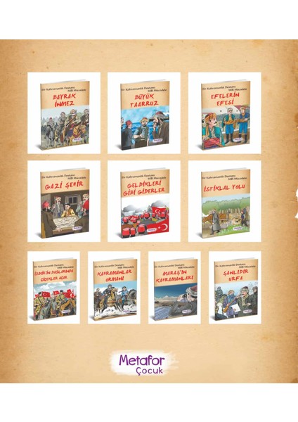 Bir Kahramanlık Destanı Milli Mücadele 10 Kitap Set