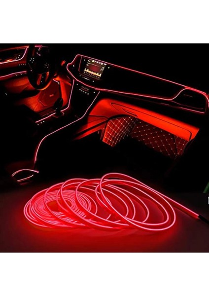 Araç Içi Neon Ledi Torpido Ledi 5 Metre İp Neon