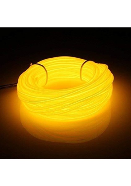 Araç Içi Neon Ledi Torpido Ledi 5 Metre Ip Neon Sarı