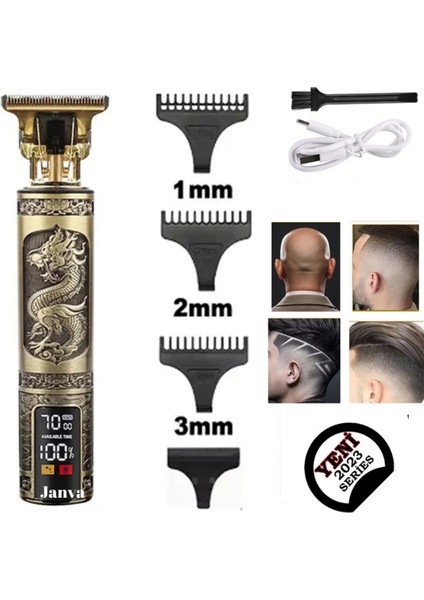 T9 Vıntage Dijital LCD Ektan T Bıçak Tıraş Makinesi Epilasyon Öncesi Vüvut Sakal Ense Çizim fiyatları