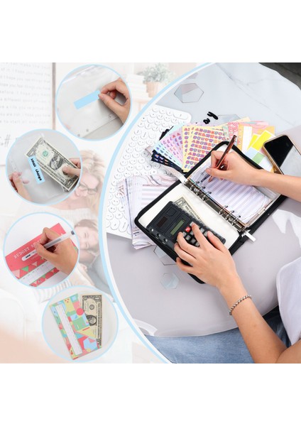 Yeşil A6 Glitter El Fermuarlı Çanta Gevşek Yaprak Bağlayıcı Defter Iç Çekirdek Kapak Not Defteri Planlayıcısı Ofis Kırtasiye Malzemeleri (Yurt Dışından) modelleri