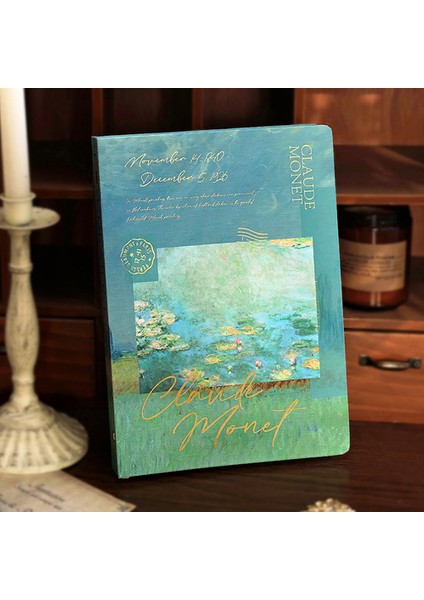 B5-C 64 Renkli Sayfa Van Gogh Monet Boyalı Ciltli Defterler A5/b5 Bağlayıcı Vintage Yaratıcı Günlük Planlayıcısı Dergisi Not Defteri Sanat Eskiz Defteri Kırtasiye (Yurt Dışından)