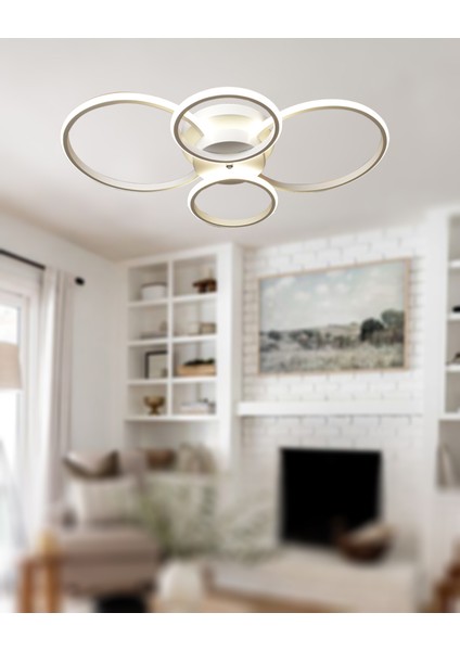 TT035-4-BY Tt Aydınlatma Drone Modeli Mat Beyaz 4 Lü LED Avize fırsatları