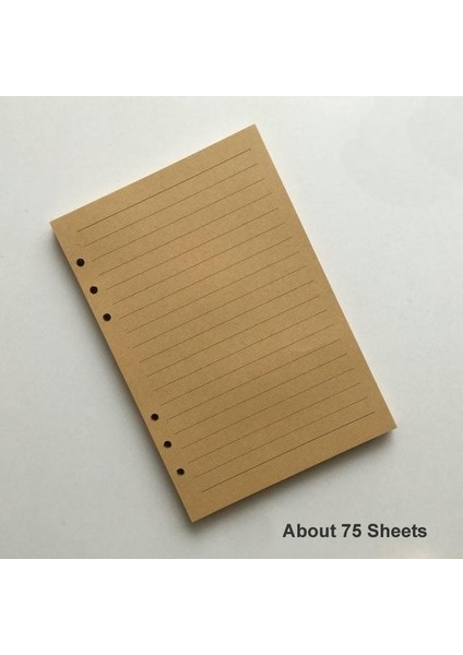 Kraft Insert B Büyük 165X235MM 2023 Spiral Defter Günlüğü Not Defteri Vintage Korsan Çapalar Pu Deri Not Defteri Değiştirilebilir Kırtasiye Hediye Gezgin Dergisi (Yurt Dışından)