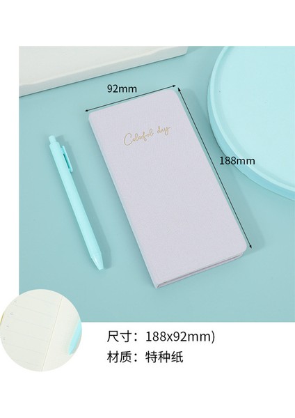 Soluk Mor (Kalemsiz) Asla Renkli Haftalık Planlayıcı Hafta Tam Yıllık Için Not Defteri Basit Taşınabilir Dizüstü Okul Ofis Için Kalınlaştırılmış Şeker Rengi (Yurt Dışından)