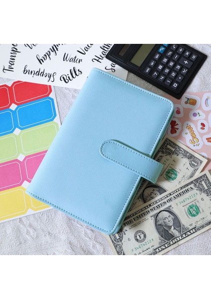 Sadece Kapak A6 A6 Bağlayıcı Bütçe Planlayıcısı Defter Kapakları Klasör A6 Boyutu 6 Delikli Bağlayıcı Cepler Plastik Bağlayıcı Fermuar Para Tasarruf Zarfı (Yurt Dışından)