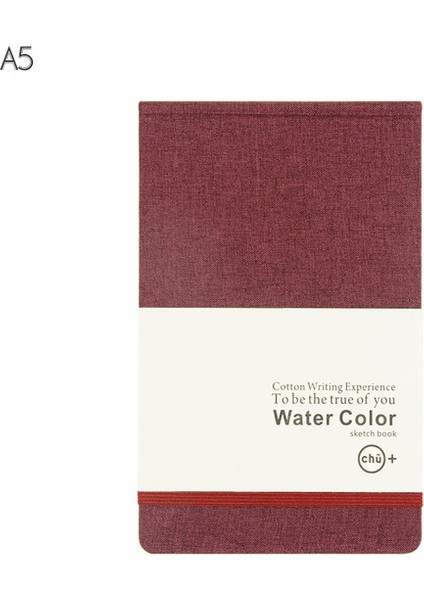Kırmızı A5 Sketchbook Suluboya Defter Boyama Sert Kapak Seyahat Cuaderno Çizim Not Defteri Libreta Kırtasiye Not Defteri Planlayıcısı (Yurt Dışından)
