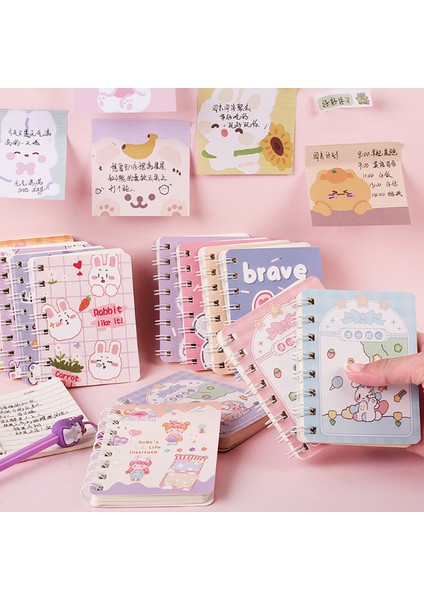 Styleb Yaratıcı Karikatür Bobin Kitap Öğrenci Okul Kaynağı Cep Dizüstü Eskiz Defteri Taşınabilir Mini Not Defteri Kawaii Kırtasiye 80 Sayfalık (Yurt Dışından) fırsatları