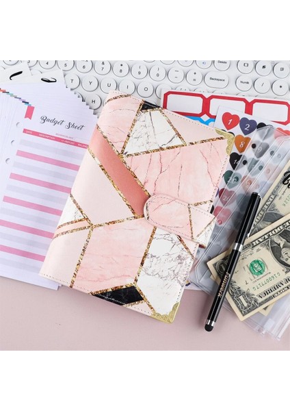 Pembe A6 A6 Bütçe Organizatör Bağlayıcı Nakit Zarf Sistemi Gevşek Yaprak Defter Diy Dergisi Gündem Planlayıcısı Fermuarlı Cebi Harcama Sayfası (Yurt Dışından) modelleri