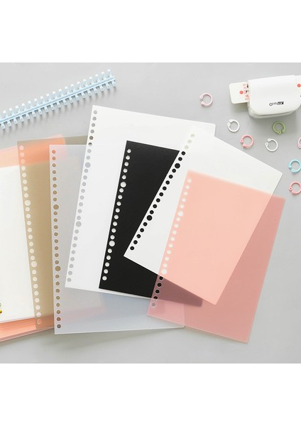 2 Adet A5 A5/b5 20/26 Delik Bağlayıcı Daire Pp Mat Defter Spiral Bağlayıcı Dizin Ayırıcı Sayfa Bölücüler Günlüğü Kitap Etiket Kırtasiye (Yurt Dışından) modelleri