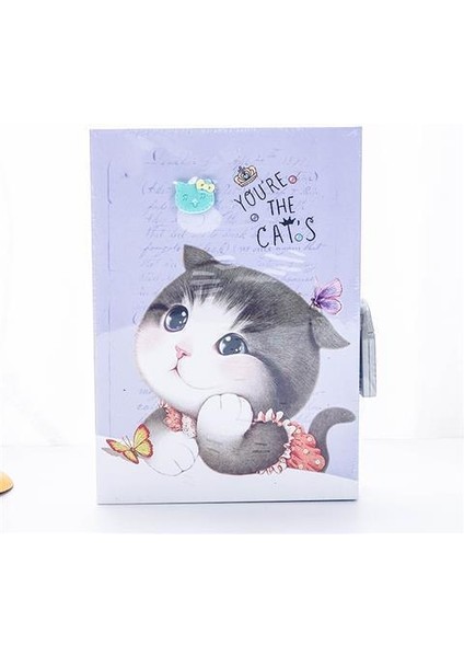 1 Adet A5 Gizli Günlüğü Kilitli Defter Kawaii Günlüğü Kitap Günlük Kaydı Dizüstü (Yurt Dışından)