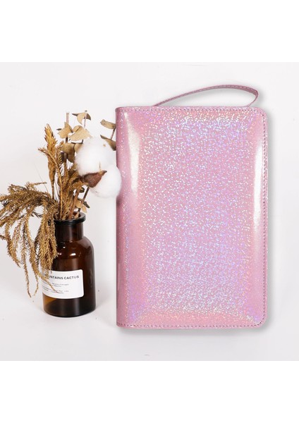 Mavi A6 Glitter El Fermuarlı Çanta Gevşek Yaprak Bağlayıcı Defter Iç Çekirdek Kapak Not Defteri Planlayıcısı Ofis Kırtasiye Malzemeleri (Yurt Dışından) fiyatları