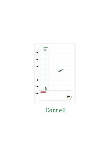 Cornell A6 A5 A6 A7 Dolgu Kağıtları 6 Delik Gevşek Yaprak Renkli Iç Kağıt Aylık Plan Yapılacaklar Listesi Nokta Çizgi Süt Gird Defter Kraft Kağıt (Yurt Dışından)