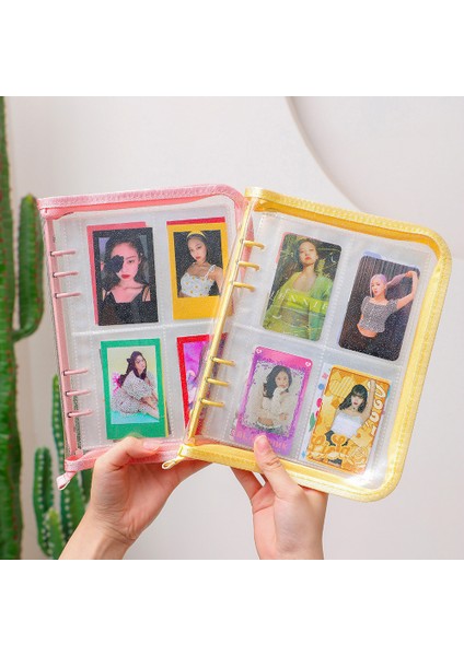 40 Sayfalık Mor A6 A5/a6 Fermuar Glitter Parlak Yaz Klasörlü Defter Dıy Fotocard Kitap Kartpostallar Organizatör Kitap Okul Kırtasiye Toplama (Yurt Dışından)