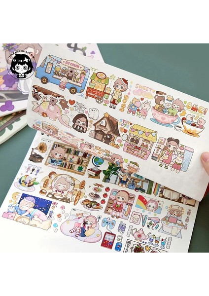 Bjb-Xnqlxz-02 80 Sayfa Büyük Sevimli Karikatür Çift Taraflı Yayın Kağıt Defter B5 Sevimli Etiket El-Boyalı Çizim Kitabı Kawaii Kırtasiye (Yurt Dışından) fırsatları