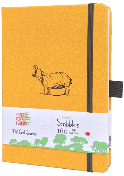 Sarı Nokta Izgaralı Sayfalar Buke Noktalı Günlük Nokta Izgaralı Defter Sketcbook - Pu Deri, 160GSM Kalın Kağıt, Iç Cep, Elastik Kapatma, Kalem Tutucu (Yurt Dışından)