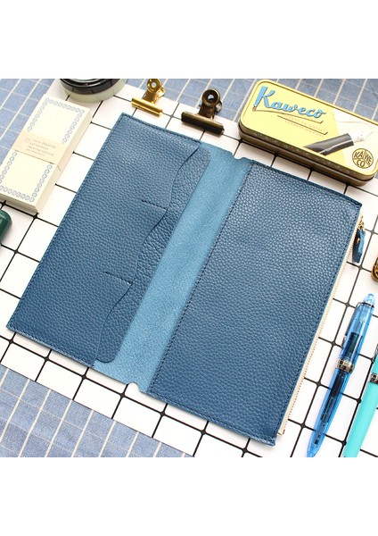 Balmumu Küçük Yeşil Fromthenon Litchi Tahıl Deri Gezginler Dizüstü Kart Çantası Saklama Çantası Midori Gezgin Dizüstü Bilgisayarı Iş Hediye Kırtasiye (Yurt Dışından) indirimleri