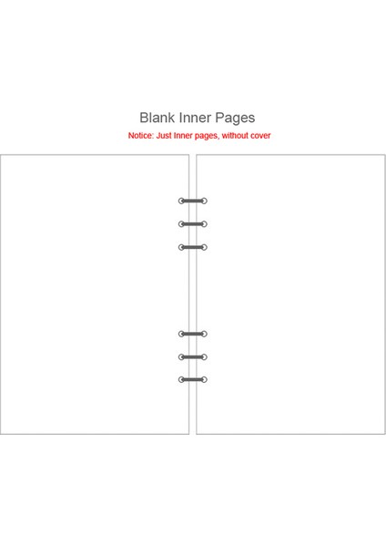 Boş A7 Fromthenon Kore Sevimli Dolgu Kağıdı Filofax Spiral Defter Için Dolum A5A6A7 Planlayıcısı Renk Izgara Boş Yapılacaklar Listesi Çekirdek Kırtasiye (Yurt Dışından)