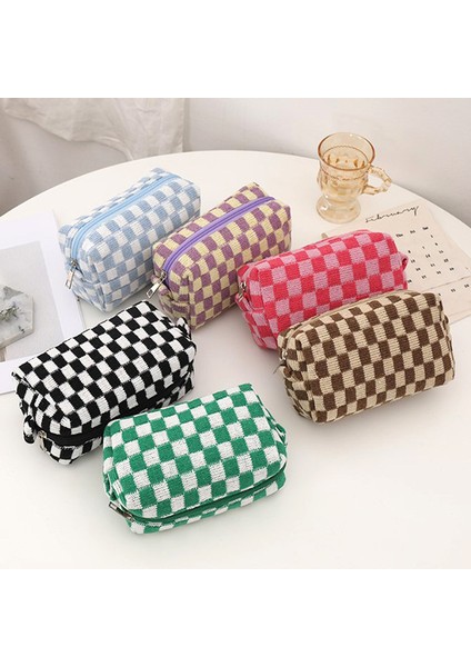 A3 Yenı Ins Dama Tahtası Örme Kalem Kutusu B Kapasiteli Kalem Çantası Fermuar Sabit Organzier Daliy Dudaklar Makyaj Depolama Sabit (Yurt Dışından) fiyatları