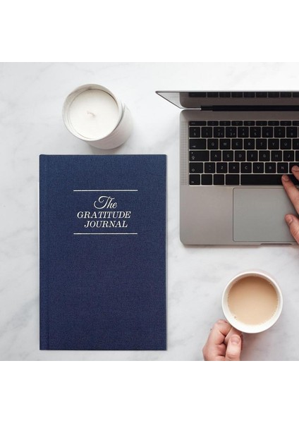 Blue Gratitude Journal Olumlu ve Minnettar Bir Zihin Için Ilham Verici Defter Günlük Tezahür Farkındalık Dergisi Daha Fazlası Için (Yurt Dışından) fırsatları