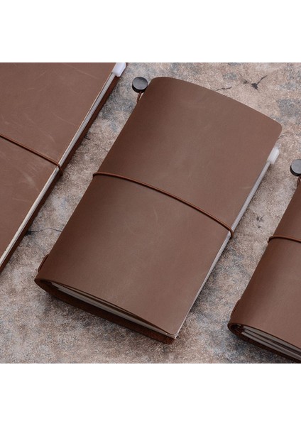 Kahve Taşınabilir 175X110MM Fromthenon 100% Hakiki Deri Defter Planlayıcısı El Yapımı Gezgin Dergisi Pasaport Gündem Eskiz Defteri Günlüğü Kırtasiye (Yurt Dışından)