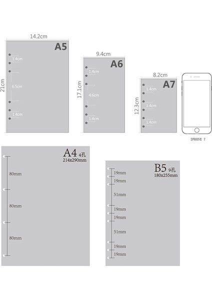 Planlayıcısı A6 94X171MM Cetveller 80 Sayfa Hurda Rezervasyon Planlayıcısı Organizatör Yedekler Kağıtları 6-Rings Binder Notebook A5 A6 A7 (Yurt Dışından) modelleri