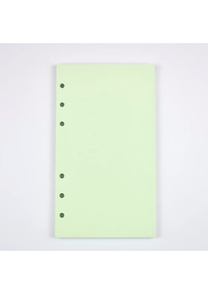 Boş Yeşil A5 Mınkys 40 Sayfa Renkli Pembe Mor A5 A6 Defter Kağıdı Dolum Spiral Defter Dizin Iç Sayfa Günlük Aylık Haftalık Ajanda (Yurt Dışından)