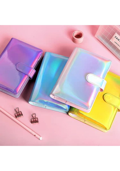 Iç Nokta 90 Adet A5 A5 A6 Not Defteri Yaratıcı Macaron Lazer Renkli El Kitabı 6 Telli Defter Kapağı Gündem Organizatör Dergisi Kawaii Kırtasiye (Yurt Dışından)