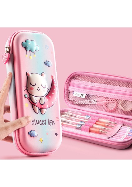 D7 3D Eva Unicorn Sevimli Kalem Kutusu Karikatür Kırtasiye Kutusu Kız Renkli Kalem Kutusu Öğrenci Kalem Kutusu Okul Malzemeleri Hediyeler ipad Durumda (Yurt Dışından)