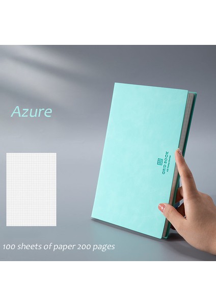 Azure A4 Dizüstü Bilgisayar A4 Kalınlaştırılmış Büyük Işletme Süper Kalın Izgara Boş Izgara Günlüğü Cuaderno Defterler ve Günlükler Libretas Zeszyt Caderno (Yurt Dışından)