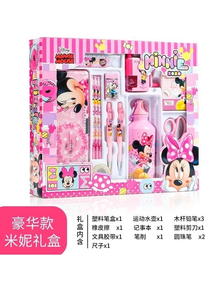 Mickey ve Minne Disney Kırtasiye Seti Hediye Kutusu Kalem Kutusu Lementary Öğrenci Öğrenme Hediye Erkek Kız Kalemtıraş Başlangıç Okul Malzemeleri (Yurt Dışından)