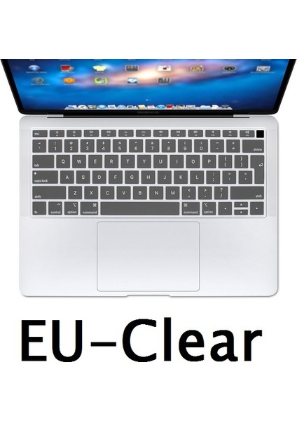 Ab-Temizle Ab Abd Ingilizce Klavye Cilt Için Macbook Air 13 2018 A1932 Klavye Kapağı Silikon Su Geçirmez Cilt Filmi Koruyucu (Yurt Dışından)
