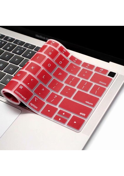 Ab-Temizle Ab Abd Ingilizce Klavye Cilt Için Macbook Air 13 2018 A1932 Klavye Kapağı Silikon Su Geçirmez Cilt Filmi Koruyucu (Yurt Dışından)